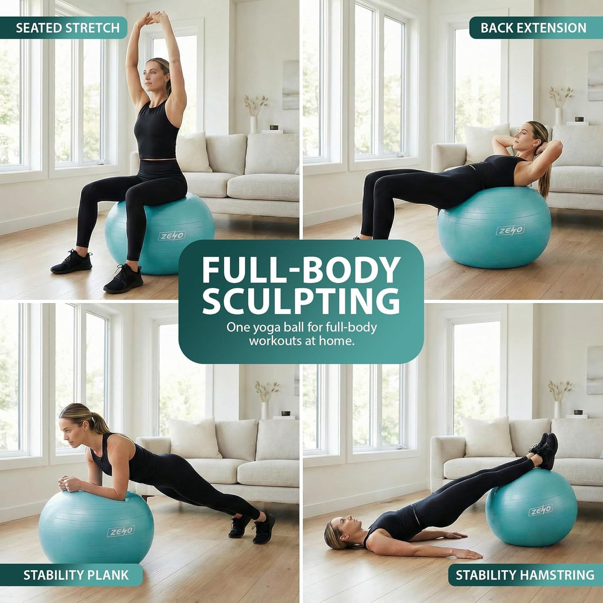 EXERCISE GYM BALL SWISS PILATES YOGA CORE TRAINING PREGNANCY BIRTHING ANTI-BURST