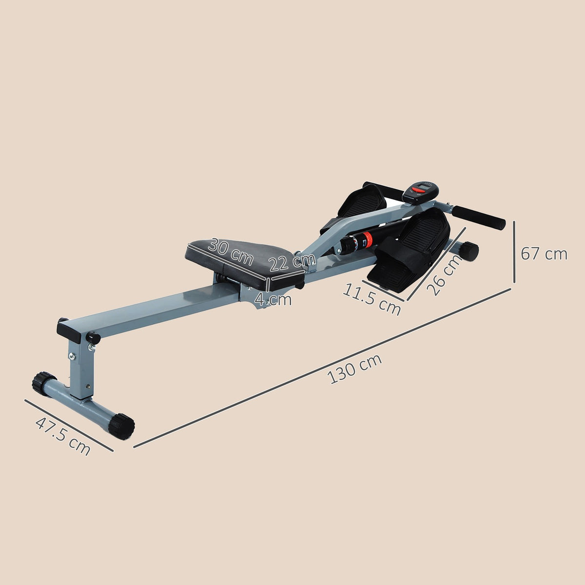 New Rowing Machine for Home Cardio Fitness Workout and Gym Training Fitness