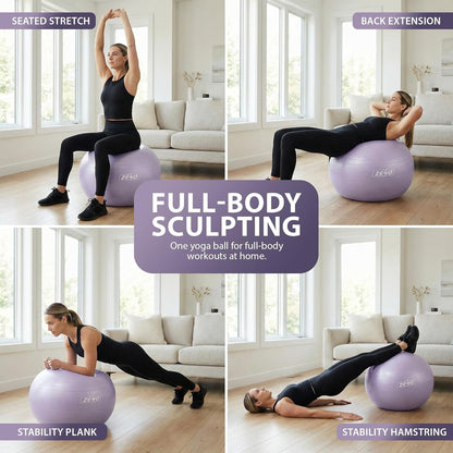 EXERCISE GYM BALL SWISS PILATES YOGA CORE TRAINING PREGNANCY BIRTHING ANTI-BURST