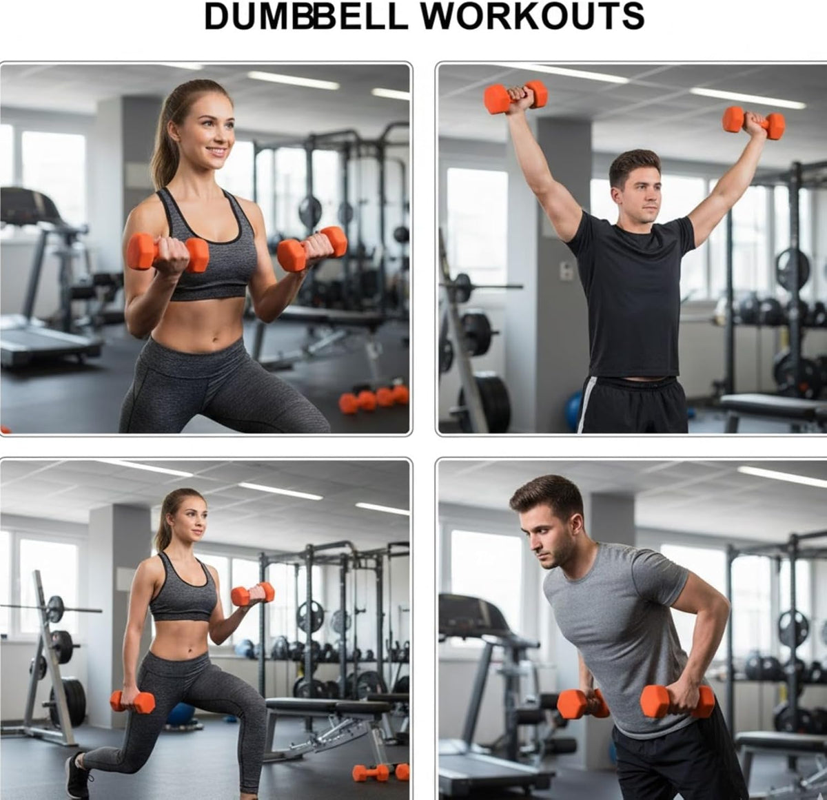 Neoprene Dumbbells Set Pair – Iron Hand Weights for Strength Training, Aerobic Workout & Home Gym Fitness (0.5Kg–10Kg)