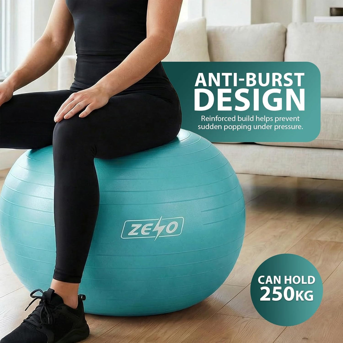 EXERCISE GYM BALL SWISS PILATES YOGA CORE TRAINING PREGNANCY BIRTHING ANTI-BURST
