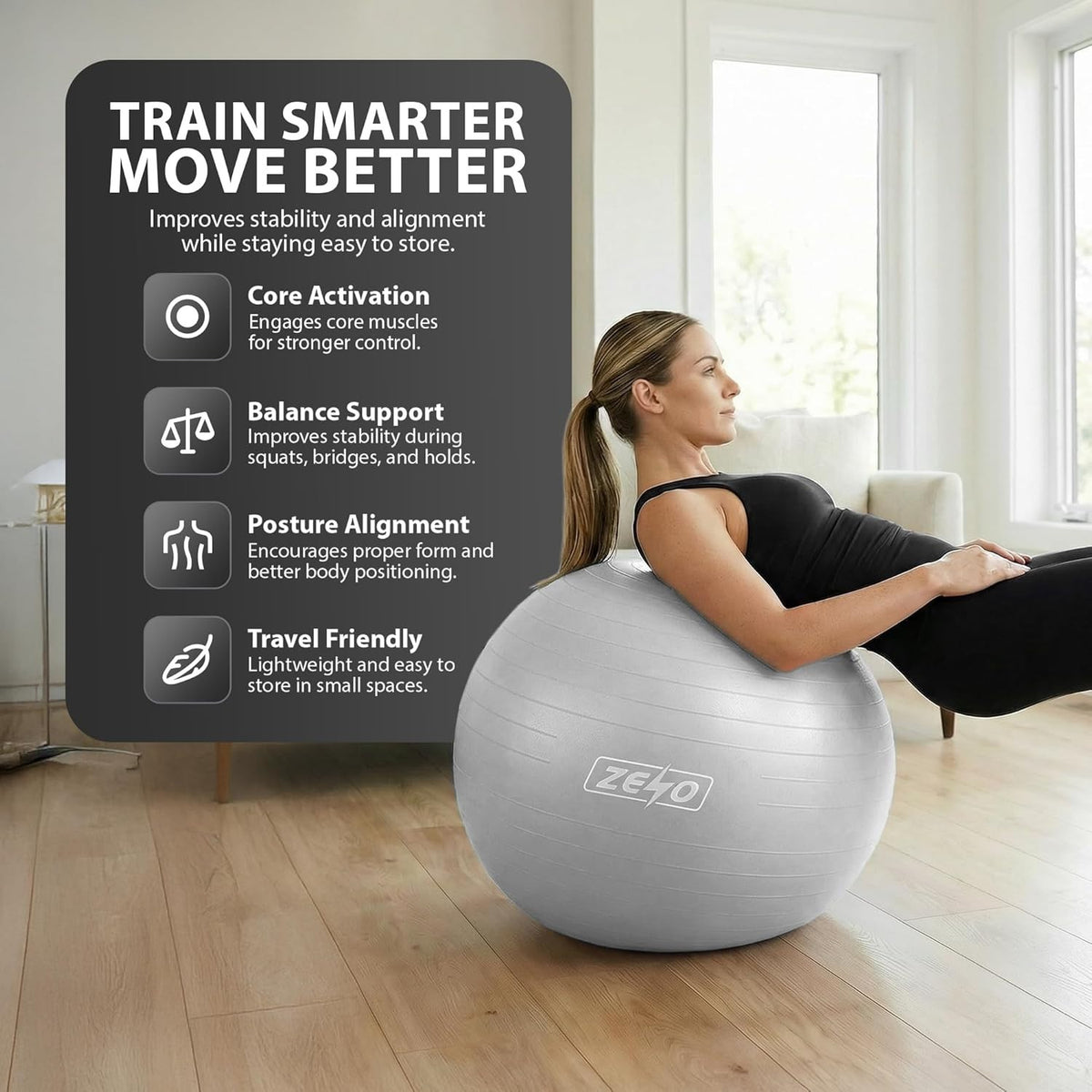 EXERCISE GYM BALL SWISS PILATES YOGA CORE TRAINING PREGNANCY BIRTHING ANTI-BURST