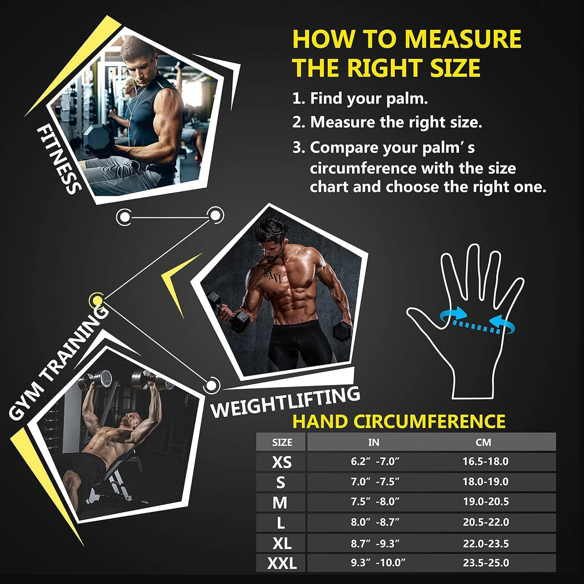 Ventilated Weight Lifting Gym Workout Gloves with Wrist Wrap Support for Men & Women, Full Palm Protection, for Weightlifting, Training, Fitness, Hanging, Pull Ups