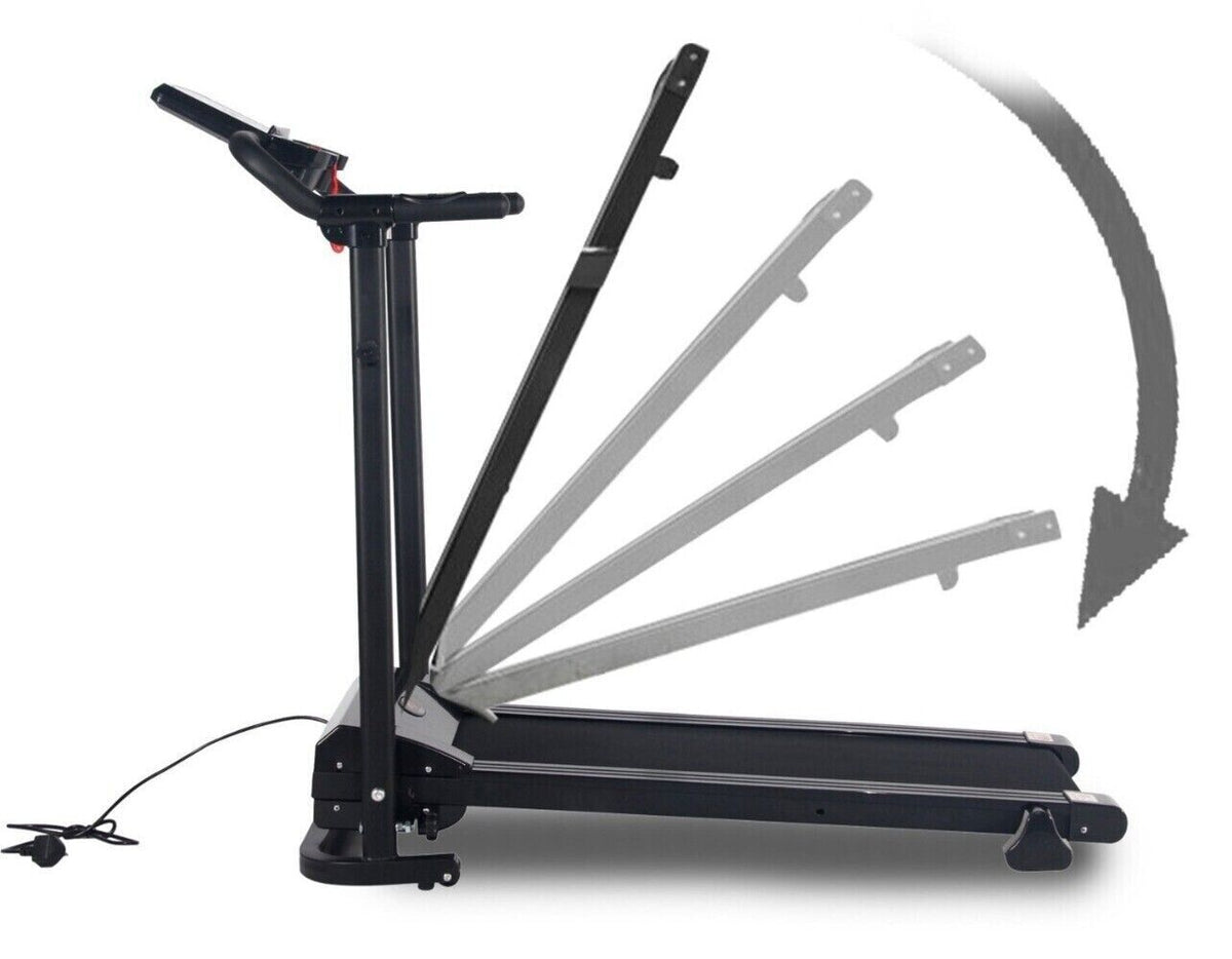 Treadmill Electric Running Walking Machine Manual 9% Incline Home Gym Folding UK