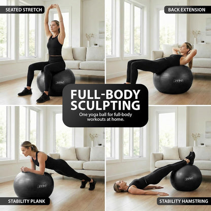 EXERCISE GYM BALL SWISS PILATES YOGA CORE TRAINING PREGNANCY BIRTHING ANTI-BURST