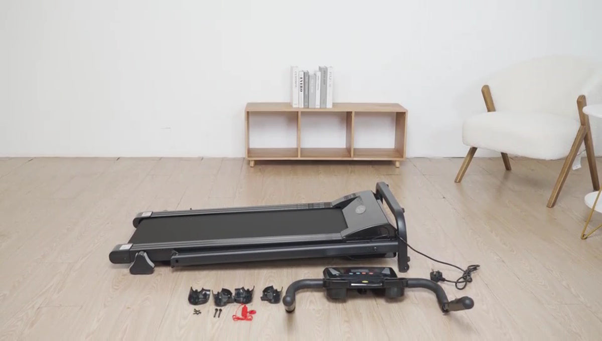 Treadmill Electric Running Walking Machine Manual 9% Incline Home Gym Folding UK