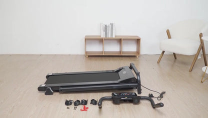 Treadmill Electric Running Walking Machine Manual 9% Incline Home Gym Folding UK