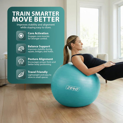 EXERCISE GYM BALL SWISS PILATES YOGA CORE TRAINING PREGNANCY BIRTHING ANTI-BURST