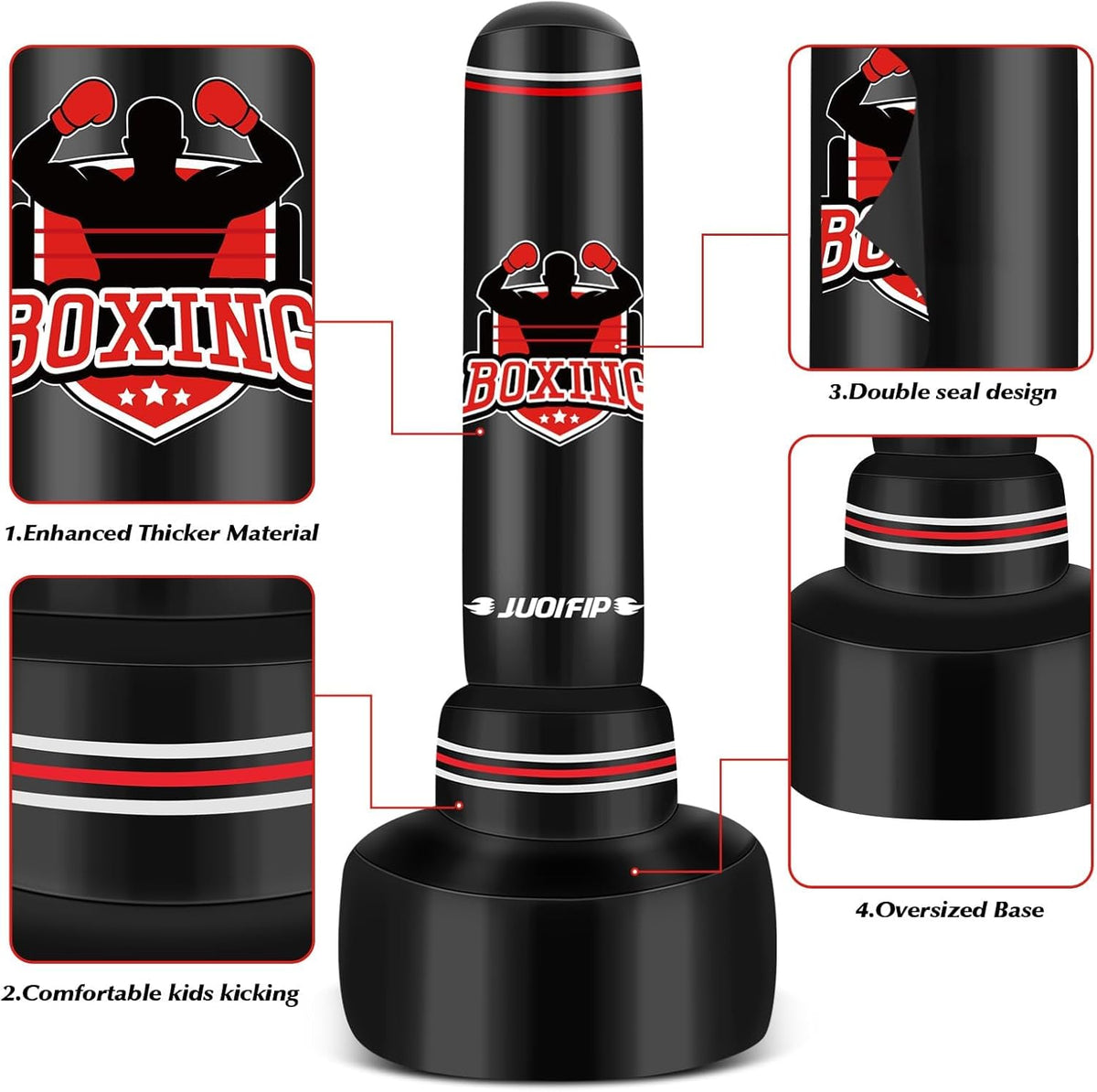 Punching Bag with Stand Adult 70”- Free Standing Boxing Bag with Boxing Gloves and Electric Air Pump, Women Men Stand Kickboxing Bags for Training MMA Muay Thai Fitness Beginners