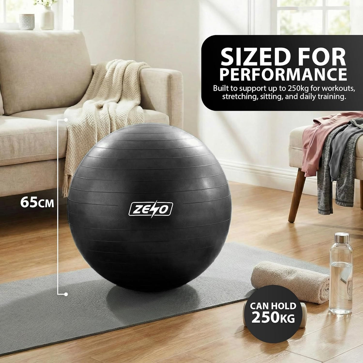 EXERCISE GYM BALL SWISS PILATES YOGA CORE TRAINING PREGNANCY BIRTHING ANTI-BURST