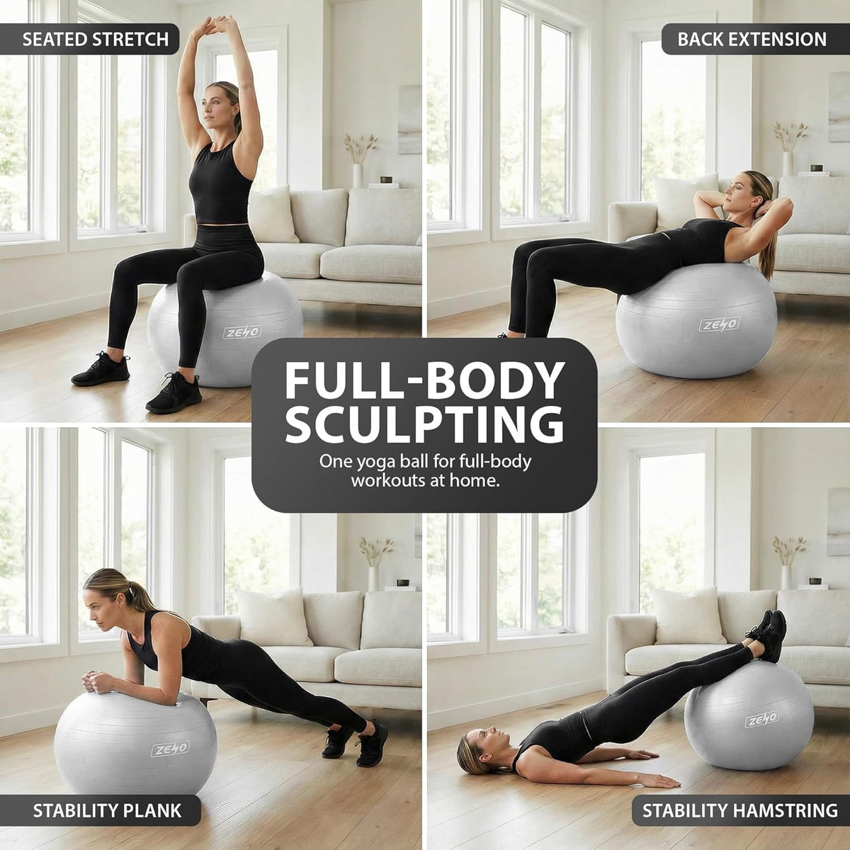EXERCISE GYM BALL SWISS PILATES YOGA CORE TRAINING PREGNANCY BIRTHING ANTI-BURST