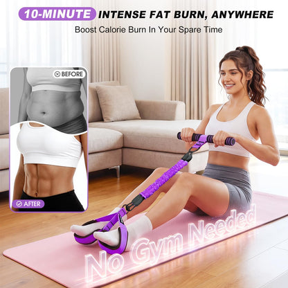 Multifunction Pedal Resistance Band with Handle, Upgraded 3 Tube Adjustable Foot Resistance Bands for Core, Arm, Legs, Body Puller Trainer - Pilates & Home Gym Equipment for Women Men Exercise