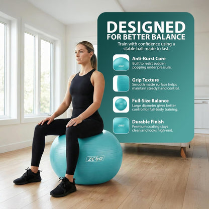 EXERCISE GYM BALL SWISS PILATES YOGA CORE TRAINING PREGNANCY BIRTHING ANTI-BURST