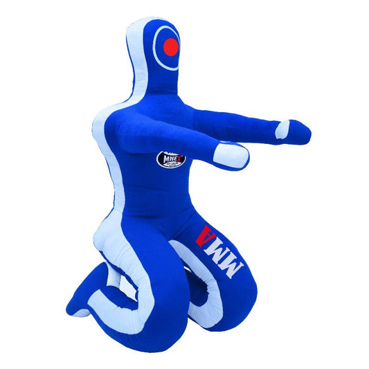 MNEX Pro Fighting MMA Grappling Sitting Dummy - Unfilled Blue & Black