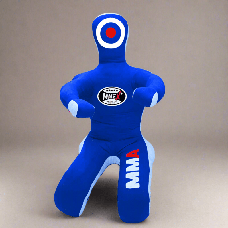 MNEX Pro Fighting MMA Grappling Sitting Dummy - Unfilled Blue & Black