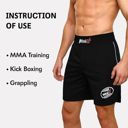 MNEX Pro MMA Shorts - Training Kickboxing Combat Sports (L)